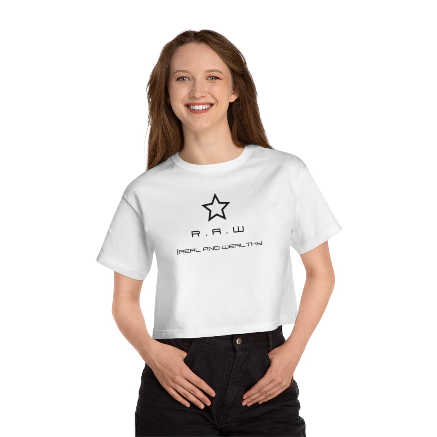 Real and Wealthy Cropped Tee's w Star